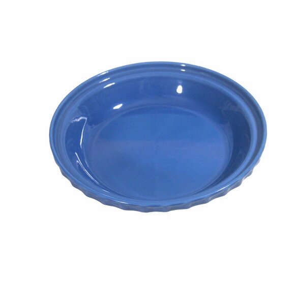 Longenberger Pie Baking Plate Woven Traditions Cornflower Blue 10" - Picture 1 of 3